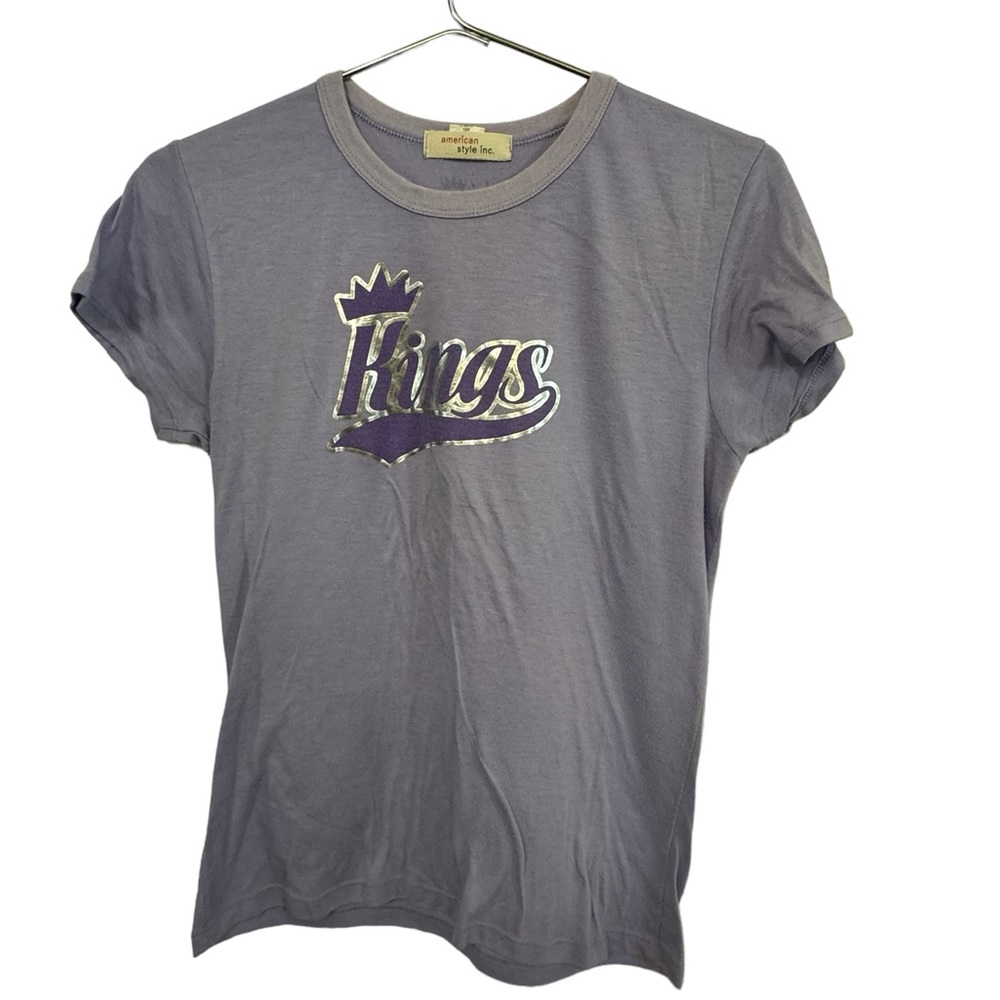 Retro Sacramento Kings NBA Basketball Junior XL Women’s S T-Shirt